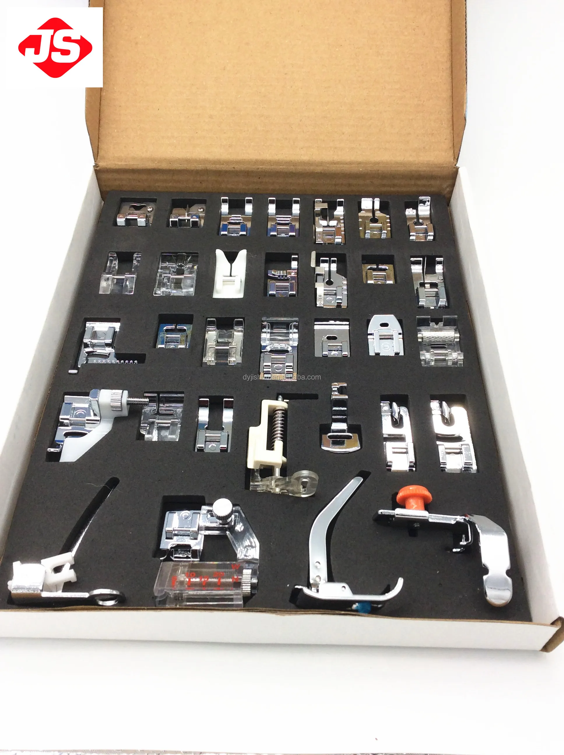 Domestic Household Sewing Machine Presser Foot Feet Kit Set, 32PCS Brother Presser Set