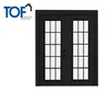 Black Color Modern Design Swing Open Main Entrance double Date Garden Aluminum Door
