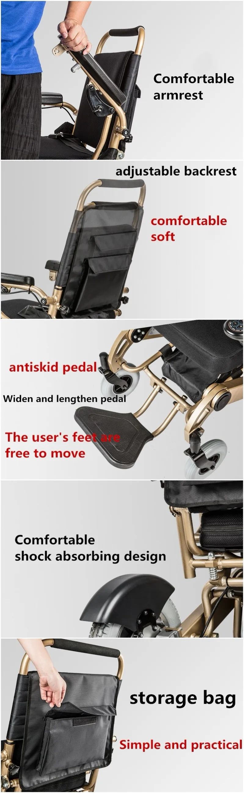 Wheelchair Suppliers Handicapped Equipment Aluminum Portable