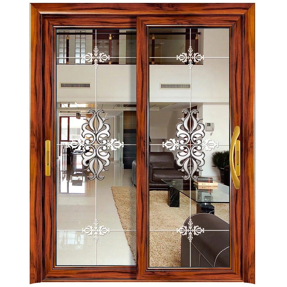 Hs Jy8043 European Style Front Interior Frosted Glass Sliding