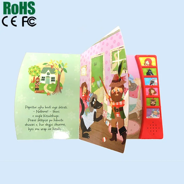 Children Education Voice Recordable Book For Promotion Gifts,With