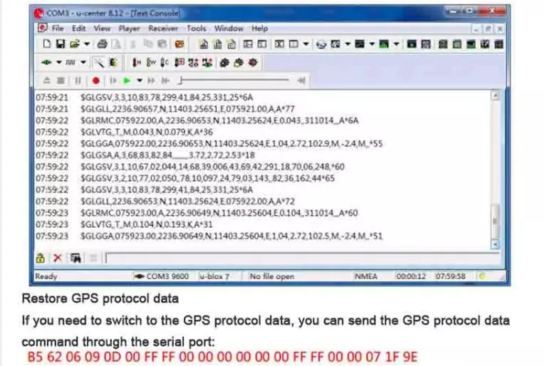 VK2828U7G5LF GPS Module with Antenna TTL 1-10Hz with FLASH Flight Control Model Aircraft FZ0517*5