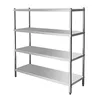 Stainless Steel Four Layer Punching Kitchen Dish Rack Kitchen Storage Rack
