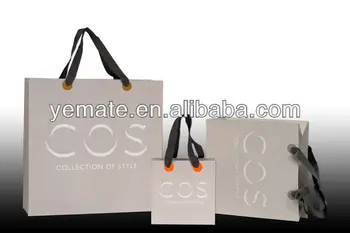 Light Purple Cos Brand Collection Of Style Luxury Paper Ping Bag Light Purple Cos Brand Collection Of Style Luxury Paper Ping Bag With Ribbon Handle For Cosmetic