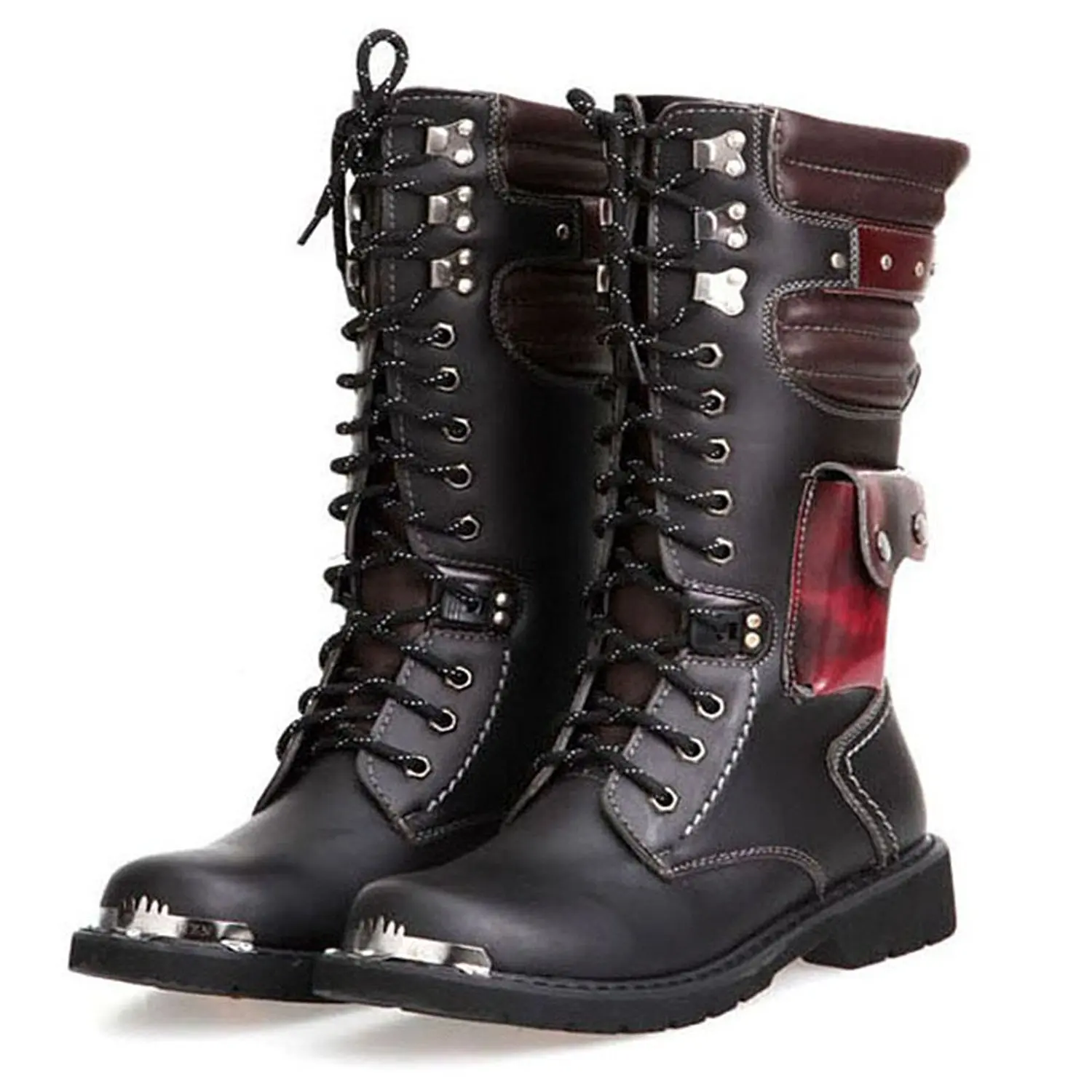 retro combat boots mens