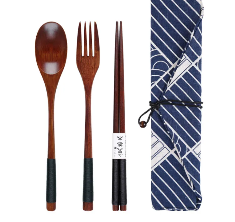 Nature Wooden Spoon Set Korean Fork And Spoon Set Buy Wooden Spoon