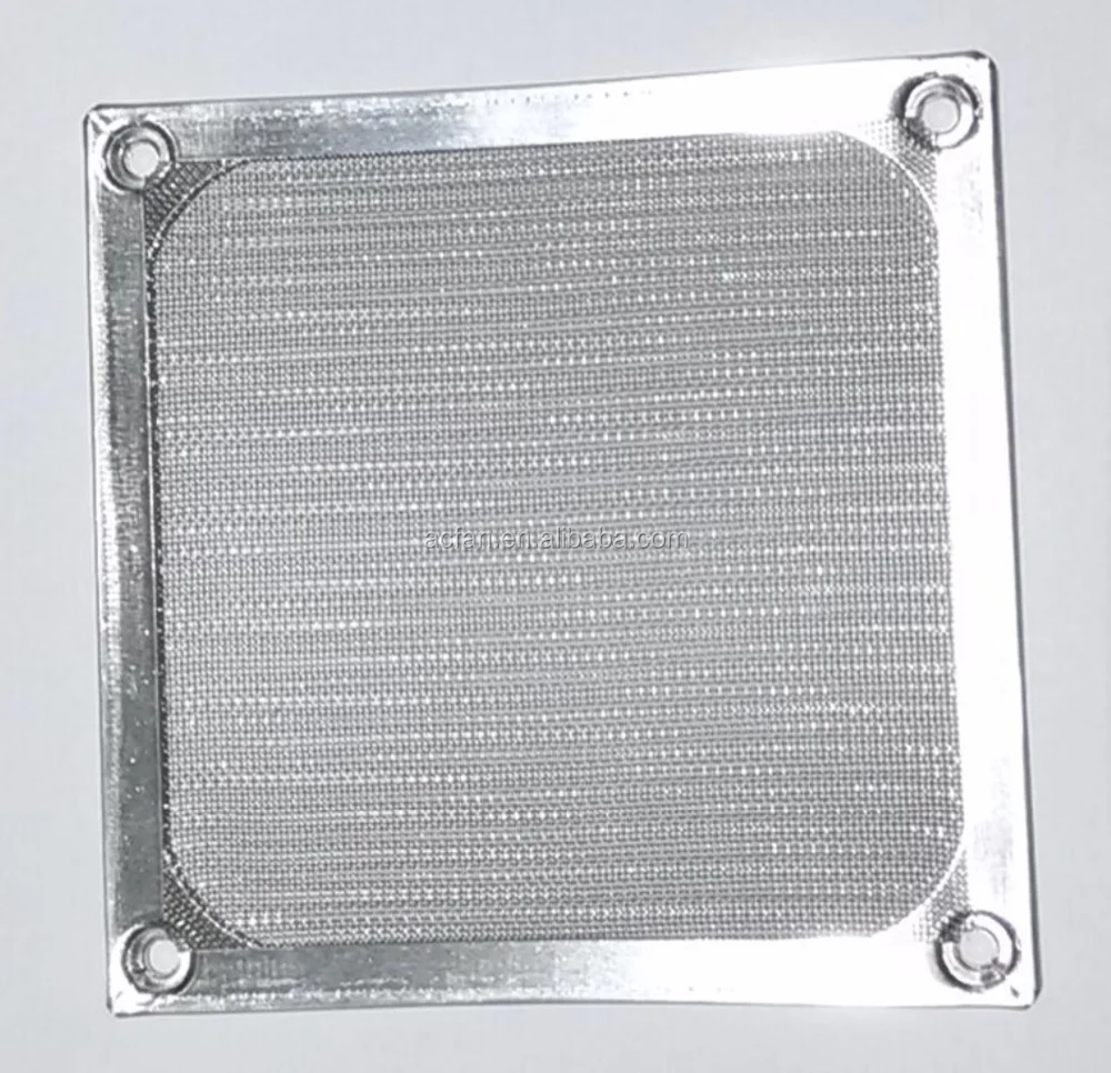 120mm Black Silver Aluminum Dustproof Fan Filter For Pc Cooling Fan Air