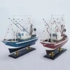 Mettle New Arrival Length 60 CM Creative Design Wooden Ship Model Shrimp Boat Fishing Boat