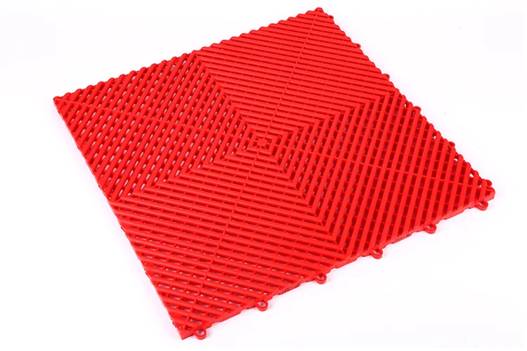 interlocking plastic floor tiles