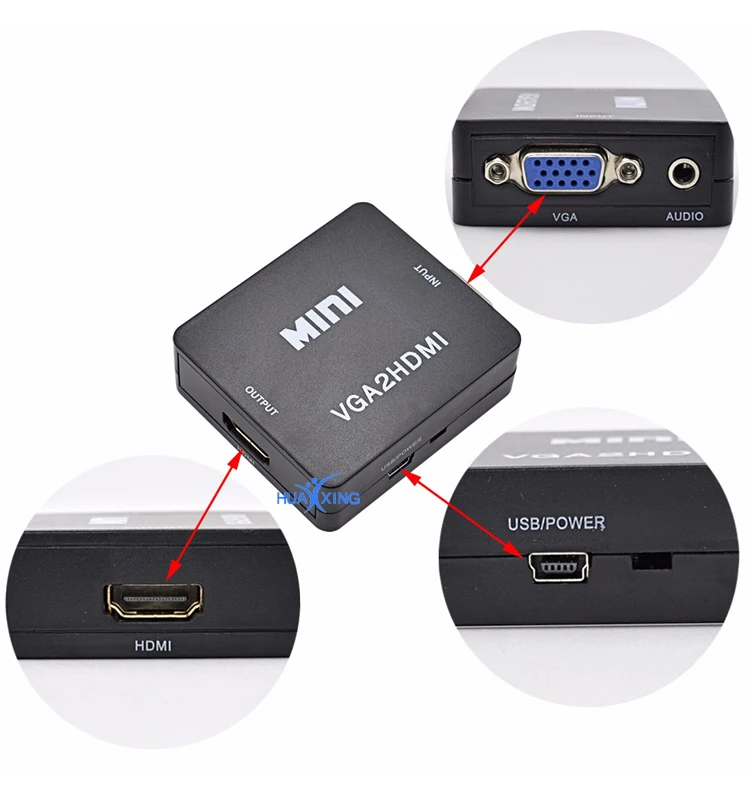 New Mini Vga To Hdmi Converter With Scaler/vga 2 Hdmi Converter Buy