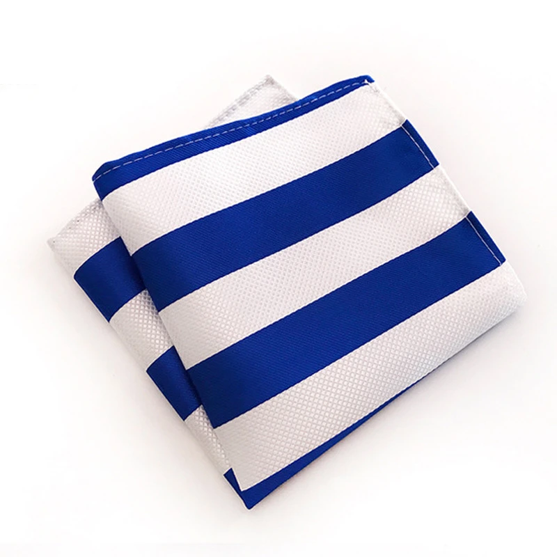 High quality 100% Silk Mens 25CM Pocket Square Printing Plain Color Handkerchief