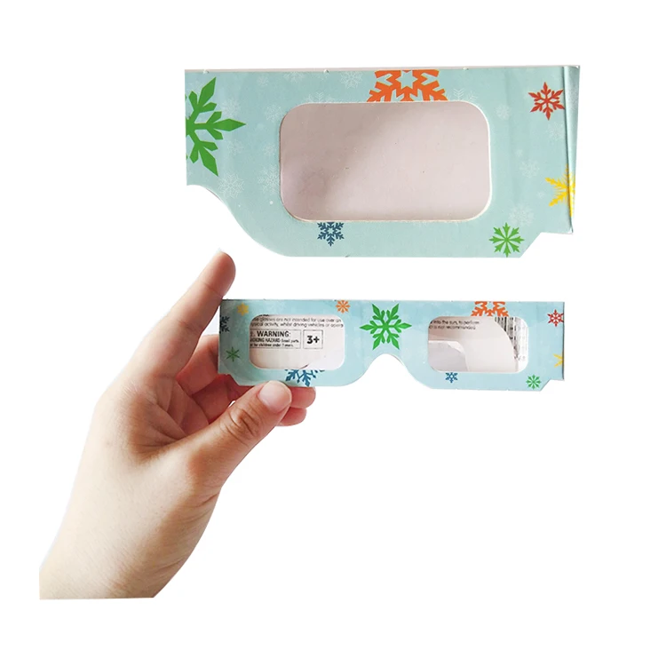 Brand printing Paper frame 3D Diffraction Glasses Love Heart Firework Glasses wholesale