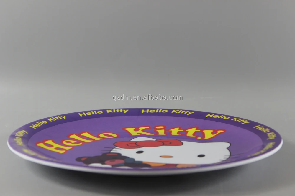 Cartoon Melamine Dinner Plates For Children