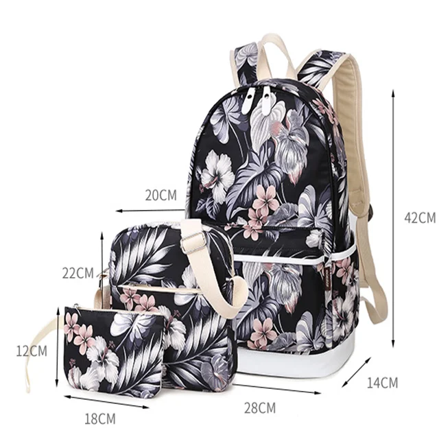 Osgoodway New Products Wholesale Custom Three-in-one College School Bag Girls or Boys for Campus