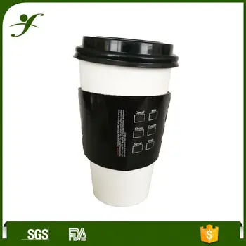 coffee custom sleeve cup printed larger