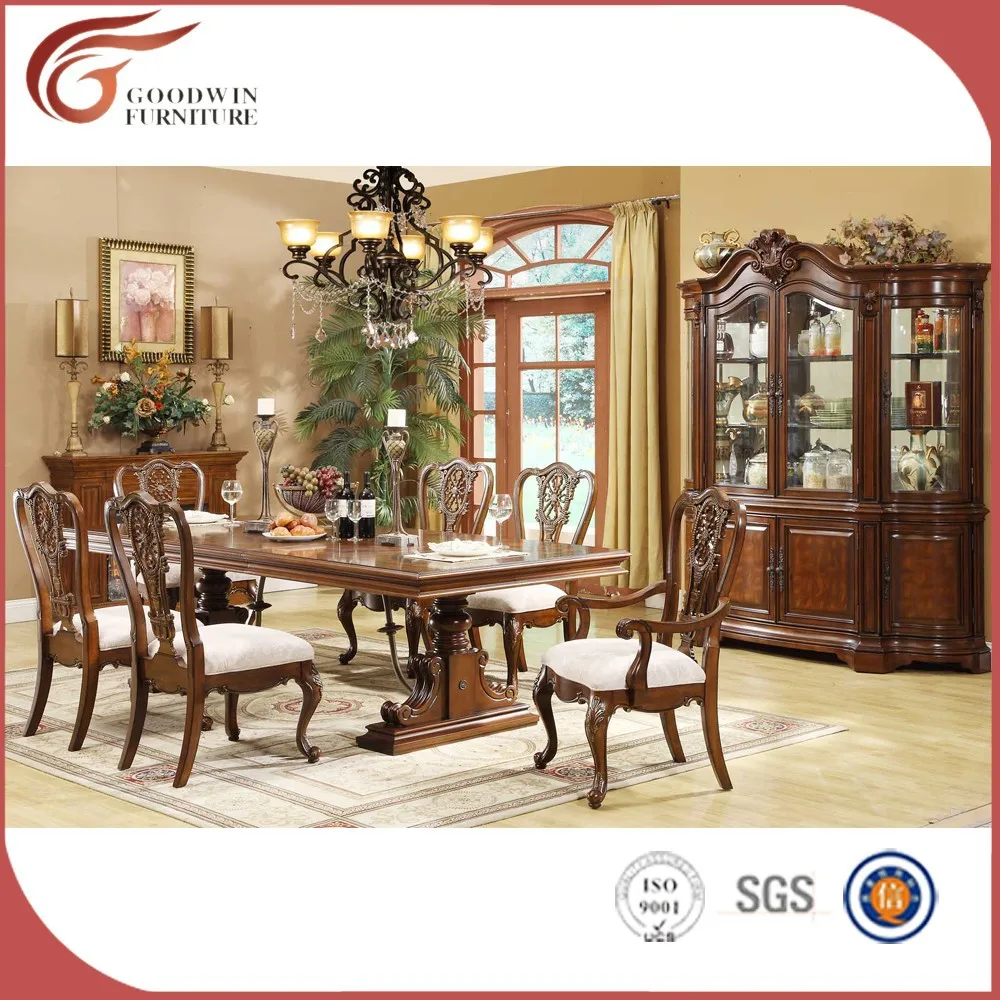 Huiselijke ontwerp traditionele klassieke europese luxe dining set ...