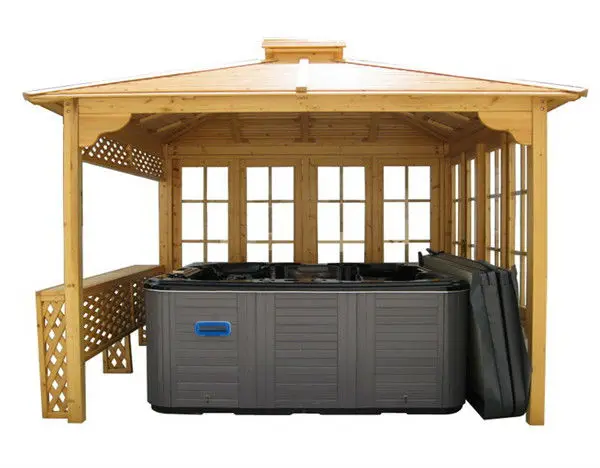 luxury garden wooden gazebo