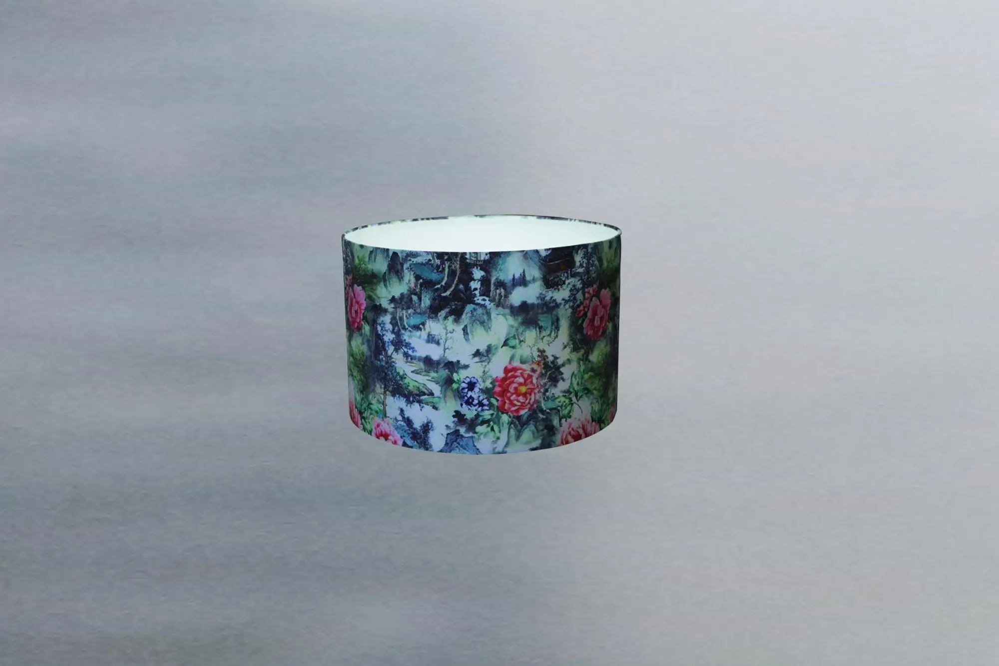 The Appearance Cloth Lampshade Of Chinese Landscape Painting For