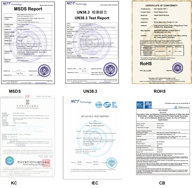 MATRIX battery certificate.png