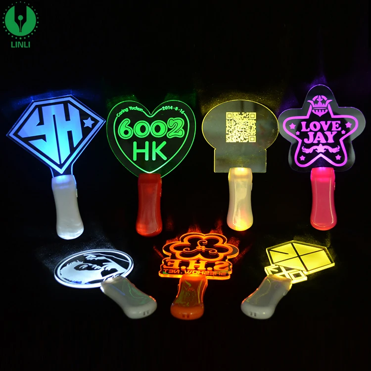 Linli Party Favor Colorful Light Up Flashing Customized Acrylic Light ...