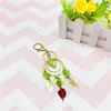 Handmade diy new design beautiful present for friends simple leaves sequin dream catcher key ring keychain