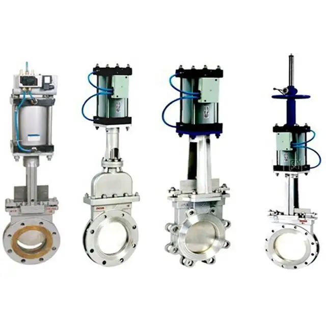 Pneumatic Actuated 10" Wcb Flange Knife Gate Valve Buy Ss Lug Type