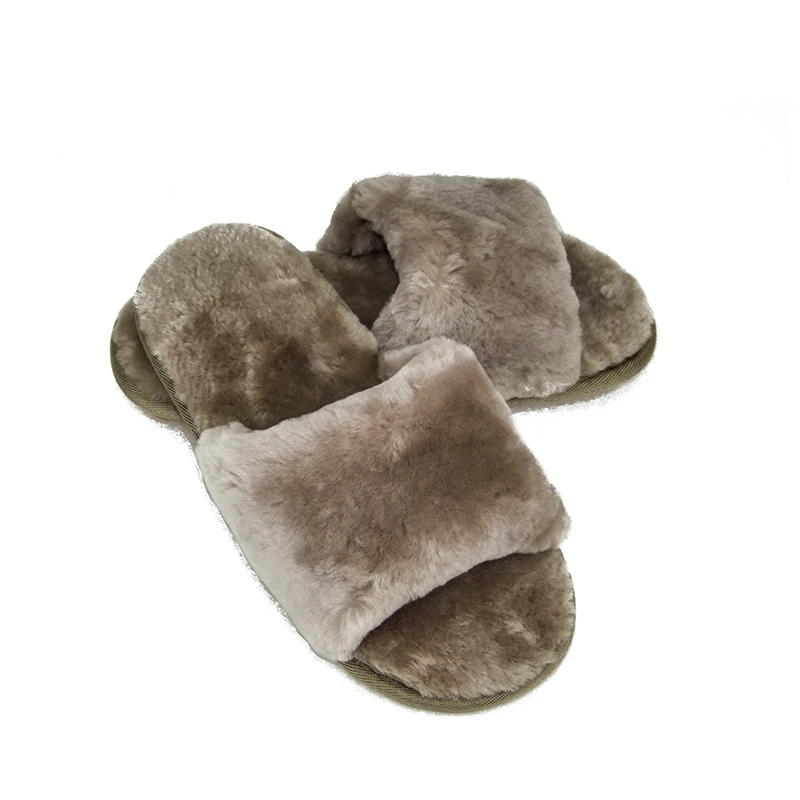 Mink Custom Fur Slide Sandals Women's 