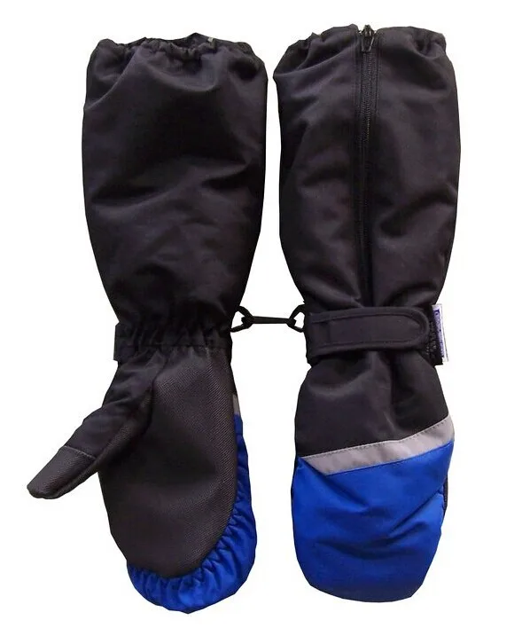 Children Reflective Long Sleeve Ski Gloves Mittens - Buy Children Ski ...