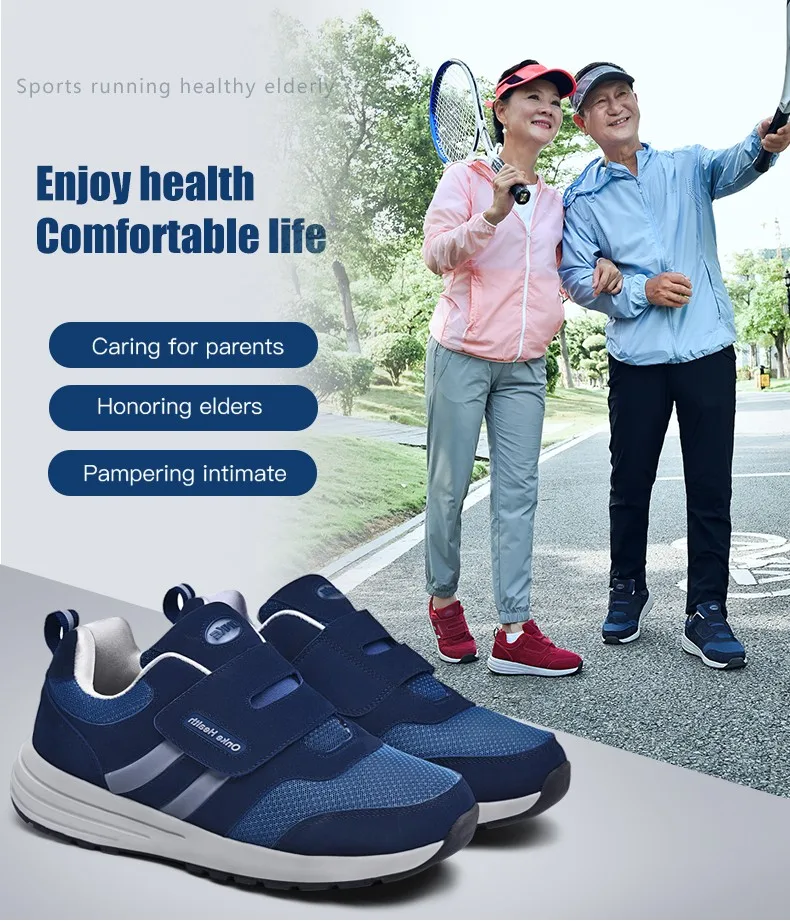 Men's Elderly Casual Walking Shoes Middleaged Comfortable Outdoor Non