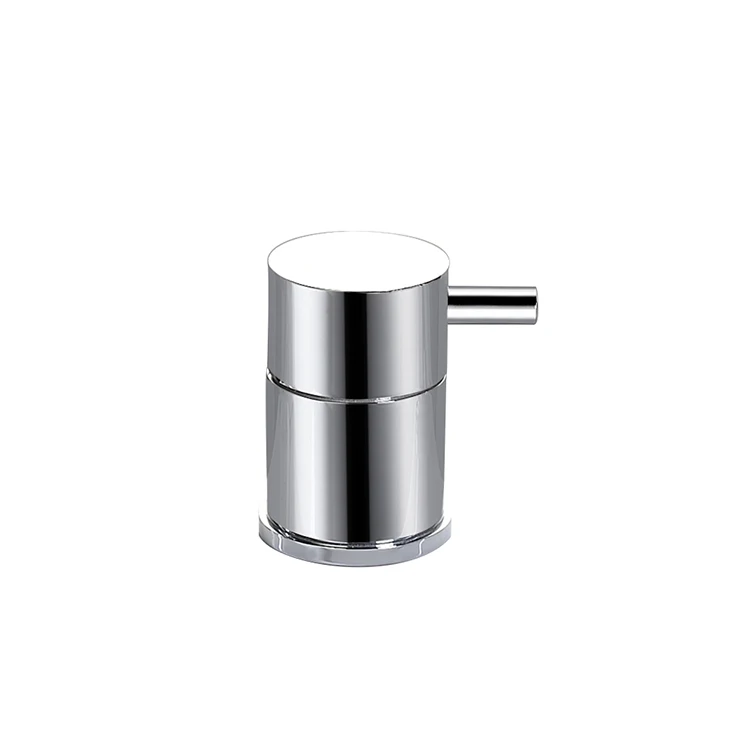 5 hole brass deck mounted bath mixer taps faucet 3 handle bathtub taps faucets chromed 2019