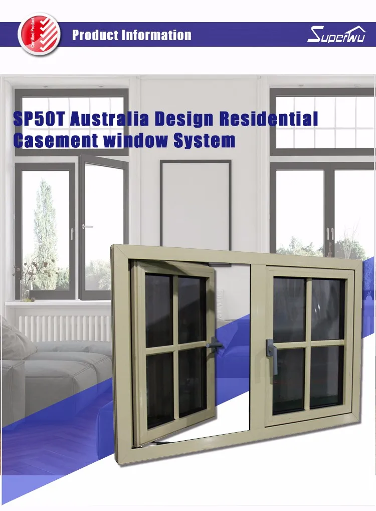 High-quality Aluminum Alloy Casement Windows, Good Airtightness And Good Ventilation