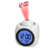 KH-CL012 Desktop Electric Digital Projection Talking Mini Light Alarm Table Clock with Time Projector