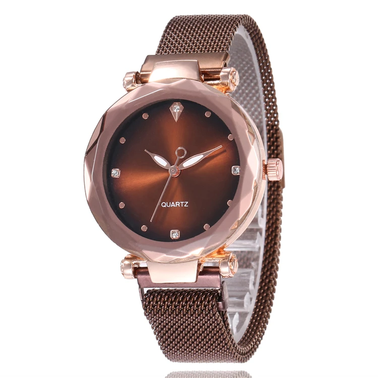 New Design TW100 Top Luxury Women Watch Magnet Buckle Milan Mesh Strap Diamond Fancy Female Wristwatch