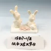 Household porcelain decoration cute ceramic Easter Rabbits