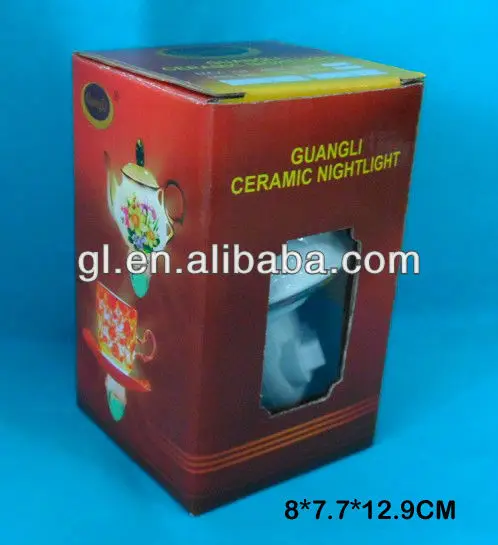 GL-TC27 110v 220v fragrance ceramic nightlight antique wall lamp