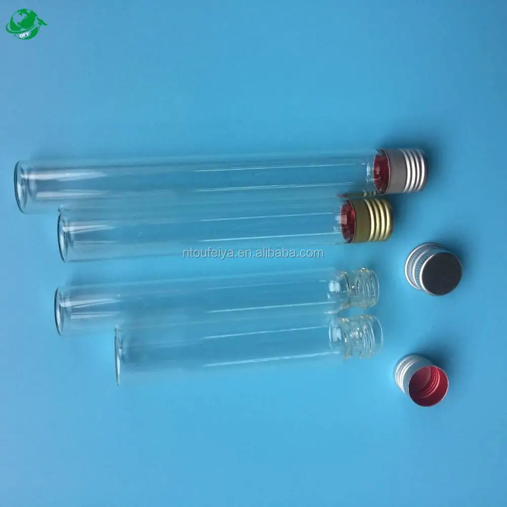 Glass Packaging Test Tube With Aluminium Cap Buy Glass Packaging Tube 12mm 13mm15mm 16mm 18mm