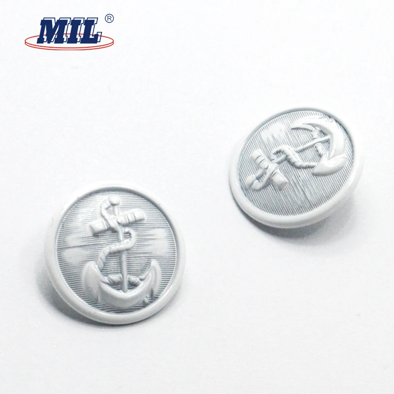 20 Bottoni Da Cucito Con Ancora, Metallo Lega Di Zinco, 23 Mm, Colore Argento – Per Cappotti, Giacche, Maglioni