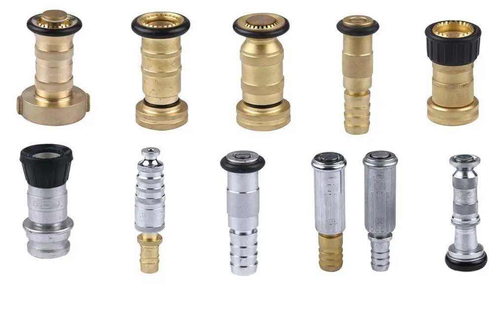 Allumium Alloy Fire Nozzle For Fire Hose,Spray Jet Fire Hose Nozzle ...