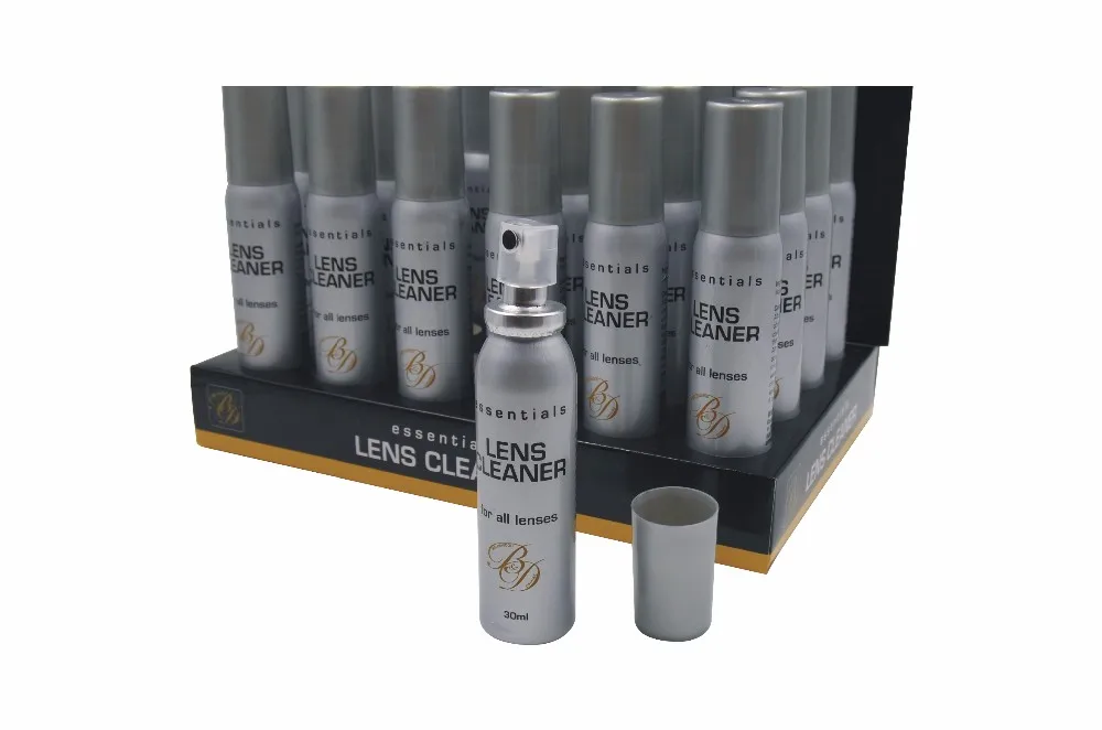EUGENIA 30ml pen shaped personal logo display lens cleaner bottle aluminum lens cleaner spray
