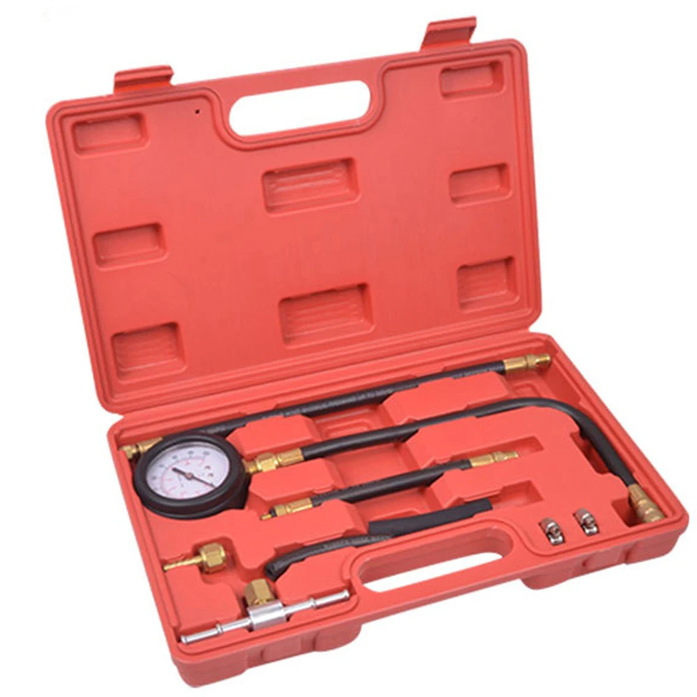 9pcs Petrol Gas Engine Cylinder Compressor Gauge Meter Test Motor Auto