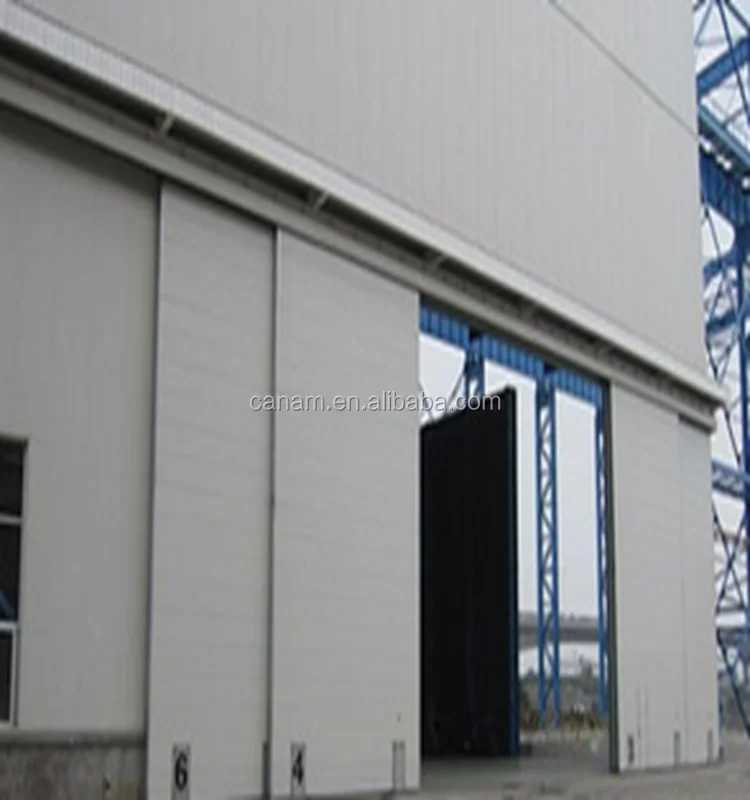Good quality double glazed aluminium sectional industrialsliding door
