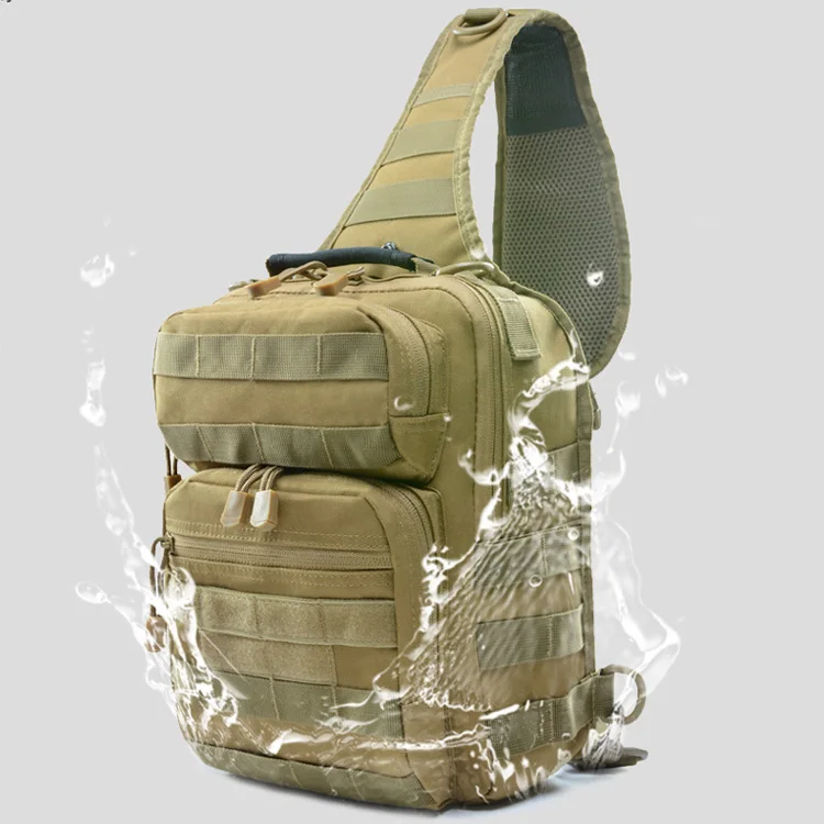 Tactical Single Shoulder Messenger Bag, Chest Bag, Casual Office Small shoulder cross body backpack for men women