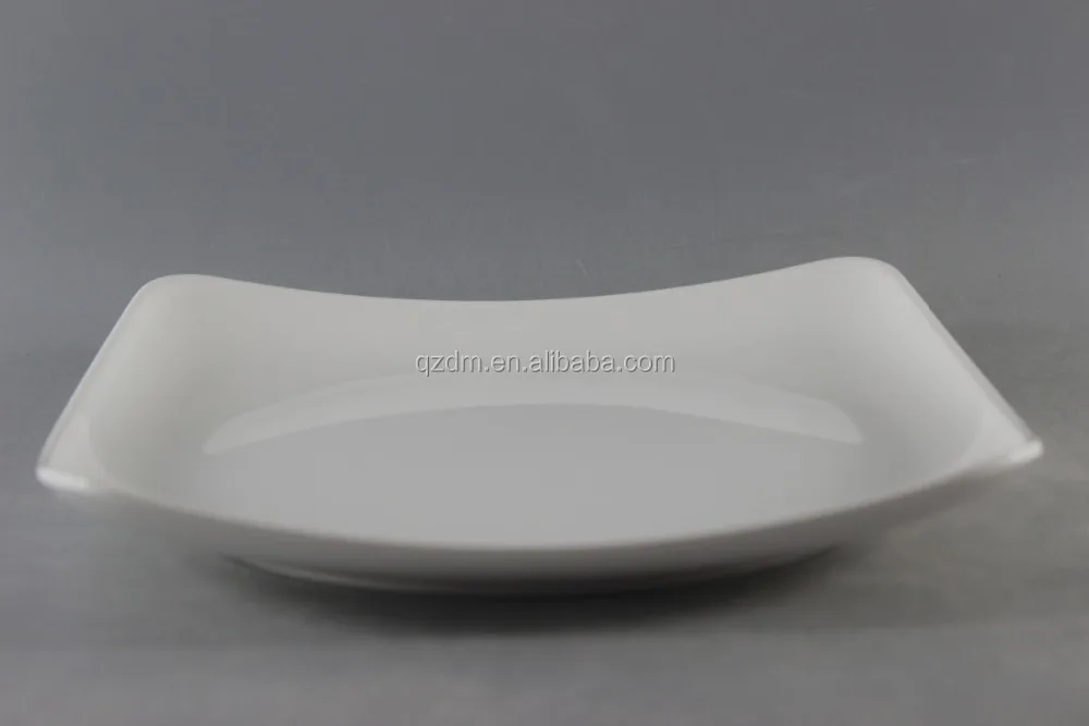 Blank Melamine Square Plate For Hotel And Restaurant