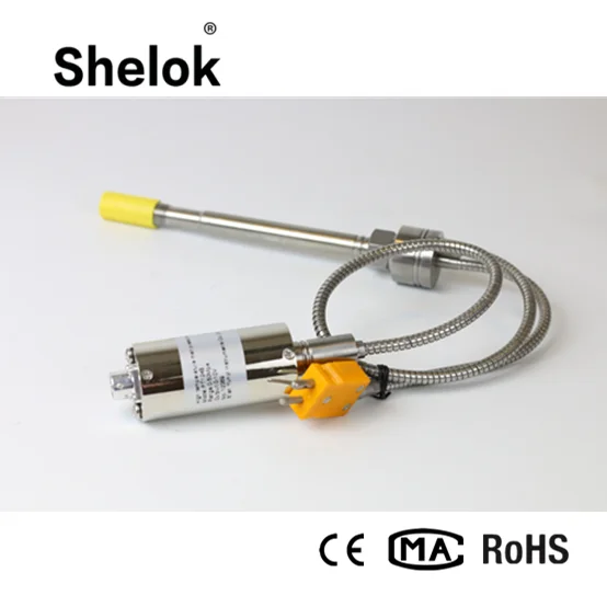 High precision strain temperature melt pressure transducer