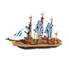 Ausini 857pcs fishing boat kids abs intelligence building blocks