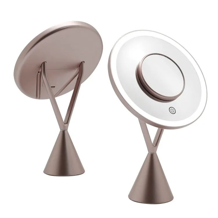 Led Ring Circle Light Mirror With 7x Magnifying Mirror Factory Price