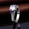 Long Life Span 925 sterling silver jewellery engagement rings