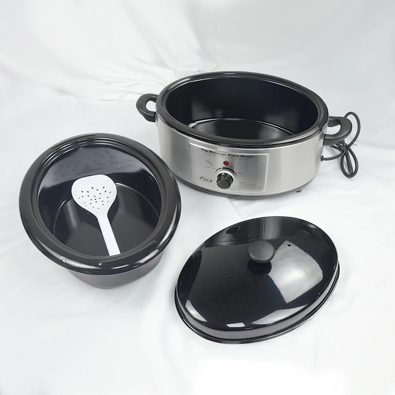 Ka6q Portable Electric Hot Stone Heater,Hot Spa Basalt Massage Stones