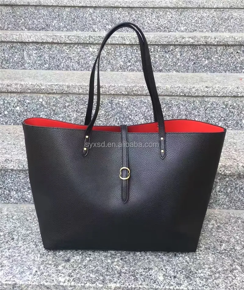 black simple handbag