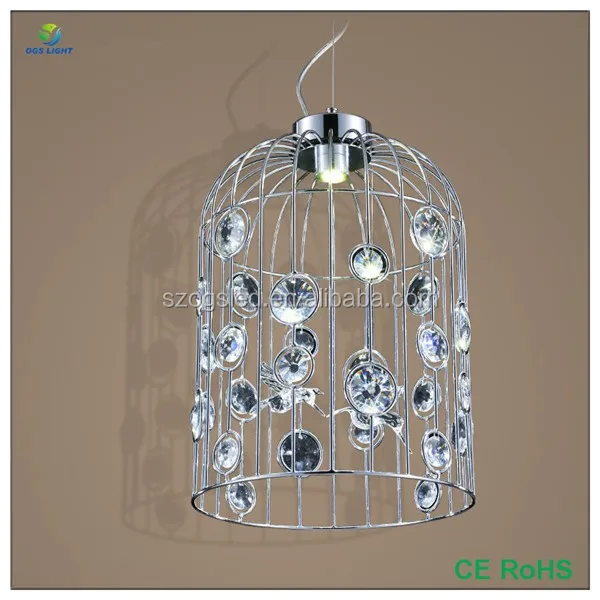 Style Chinois Orchrome Cage à Oiseaux En Fer Lustre En Cristal Pour Projet De Restaurant Buy Lustre De Style Chinoislustre En Orlustre En Cristal